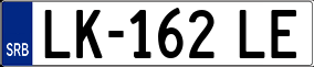 Trailer License Plate